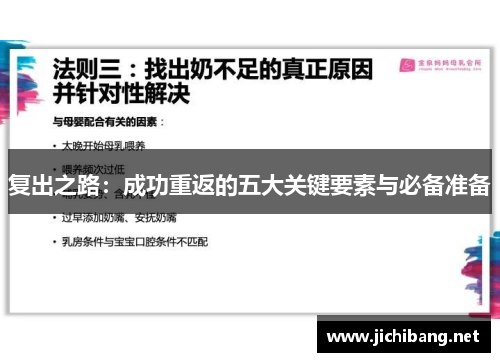 复出之路：成功重返的五大关键要素与必备准备